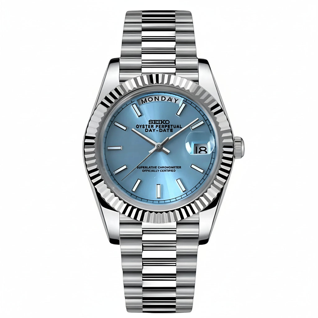 Mod Prestique-Date Light Blue Dial
