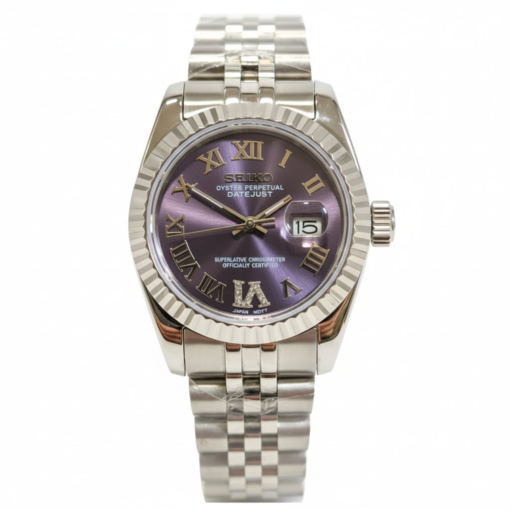 Mod Prestique Purple Roman Dial