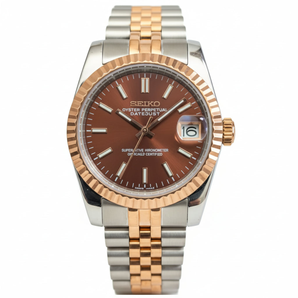 Mod Prestique Rose Gold Two Tone Dial