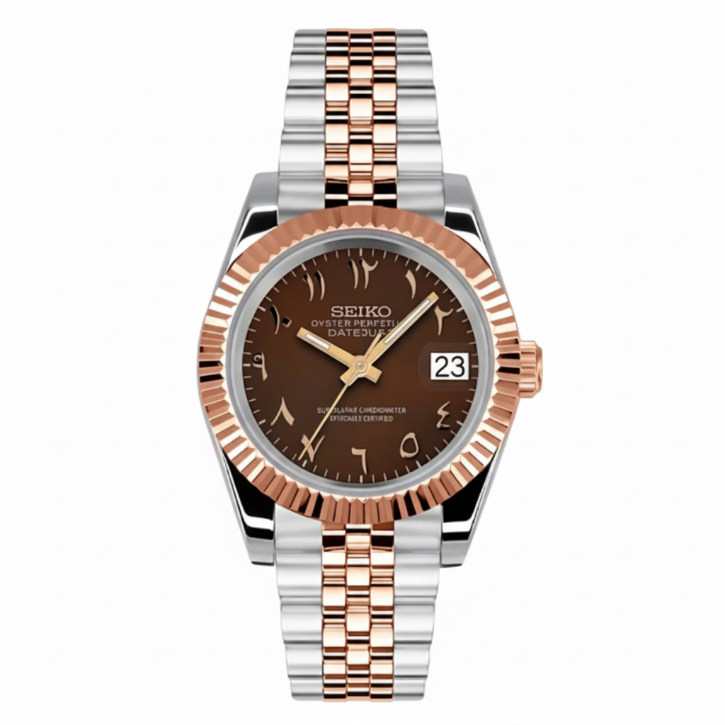 Mod Prestique Chocolate Rose Gold Dial