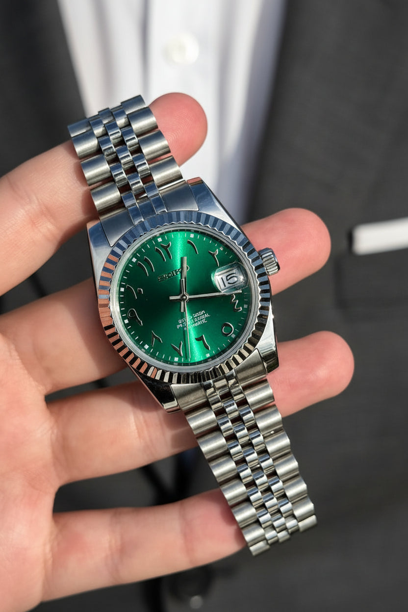Mod Prestique Green Arabic Dial
