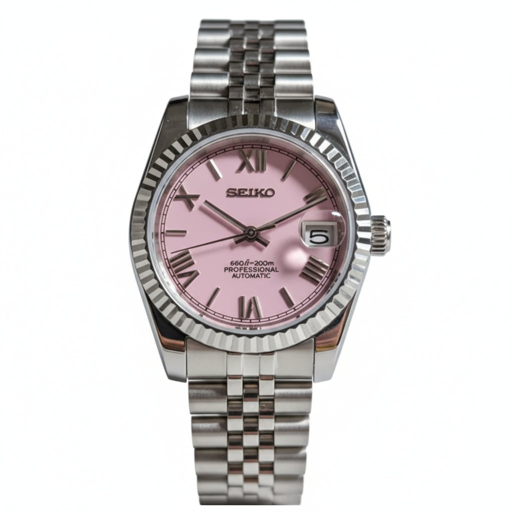 Mod Prestique Royal Pink Roman Dial