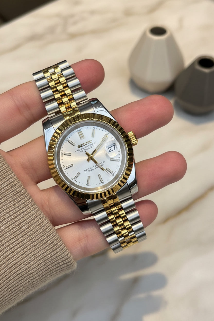 Mod Prestique Silver Gold Dial