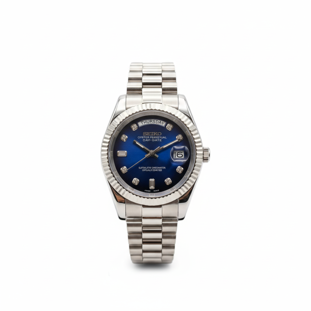 Mod Prestique-Date Blue Jewel Dial