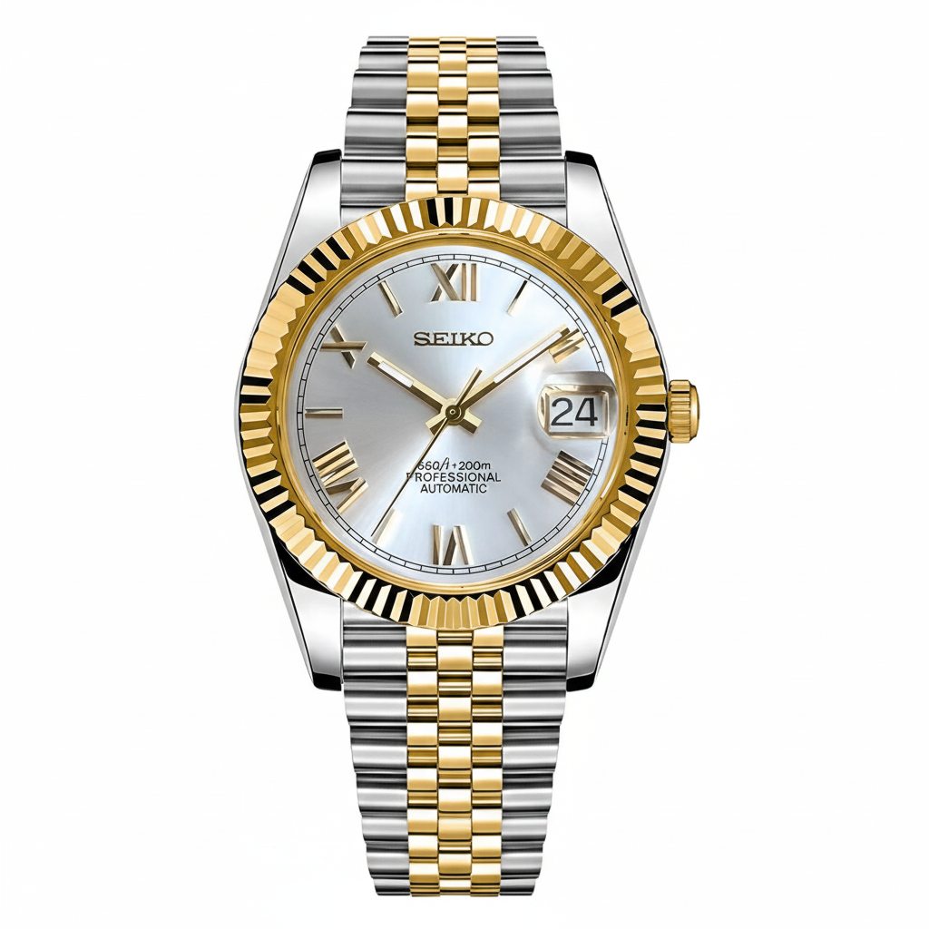 Mod Prestique Two Tone Gold Roman Dial