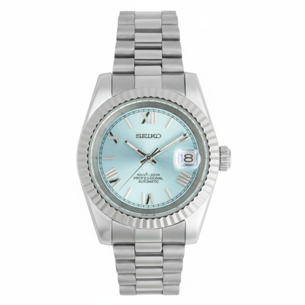 Mod Prestique Light Blue Roman Dial