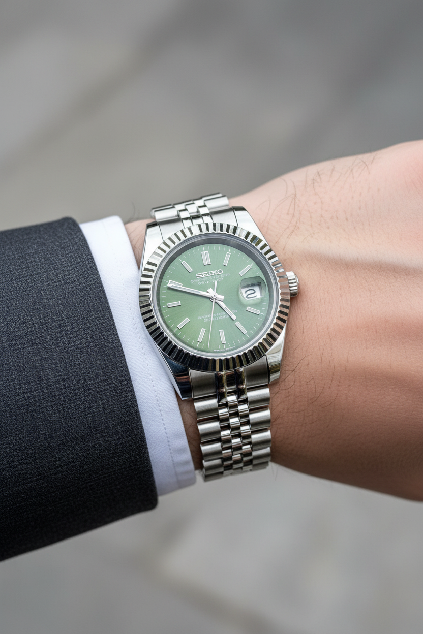Mod Prestique Olive Green Dial
