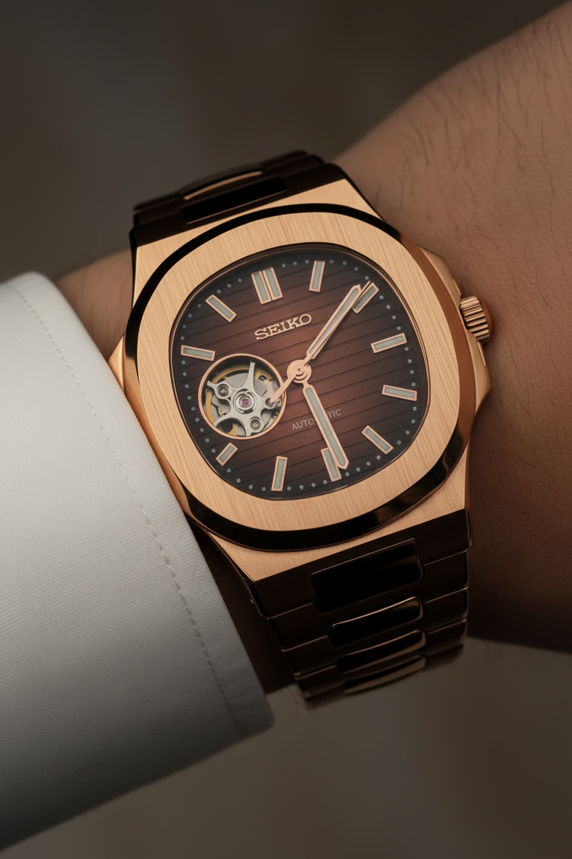 Mod Nivaro Rose Gold Open Heart