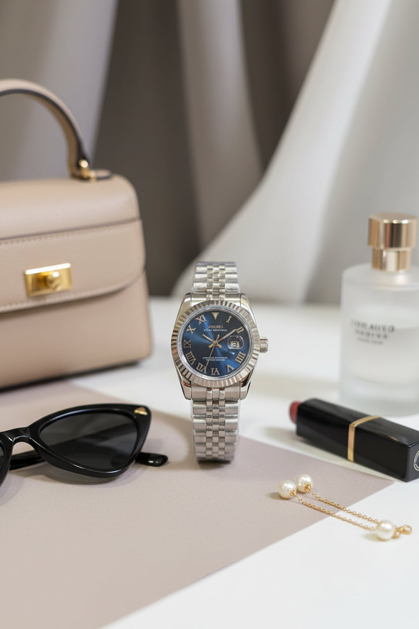 Mod Prestique Roman Blue Dial