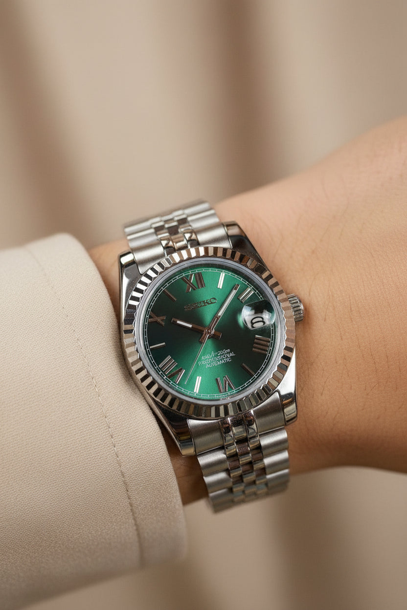 Mod Prestique Roman Green Dial